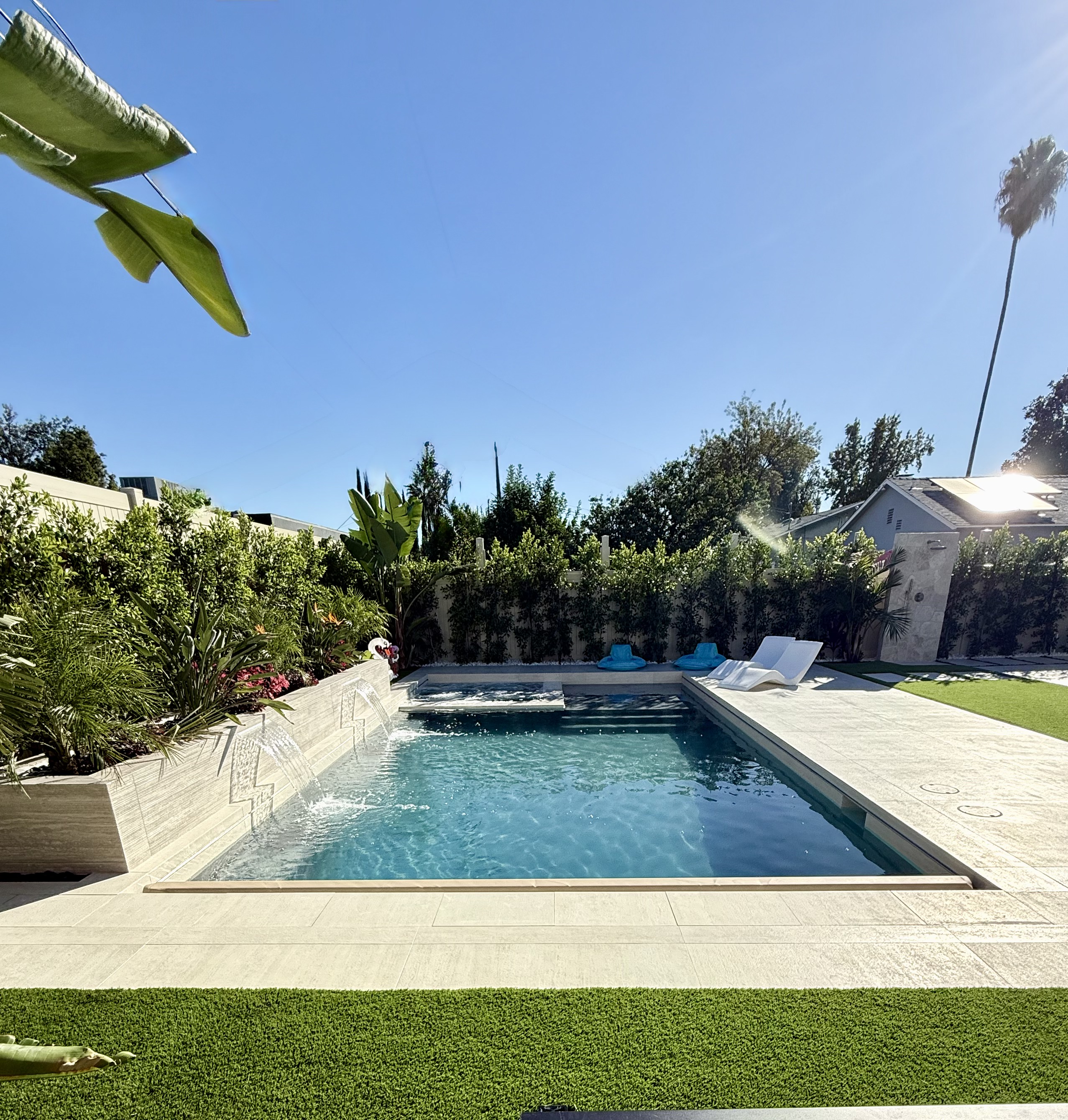 Pool deck and hardscape